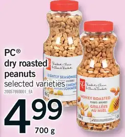 Fortinos PC DRY ROASTED PEANUTS offer