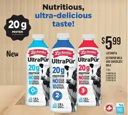Fortinos LACTANTIA ULTRAPUR MILK AND CHOCOLATE MILK offer