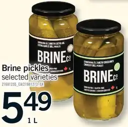 Fortinos BRINE PICKLES offer