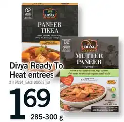 Fortinos DIVYA READY TO HEAT ENTREES offer