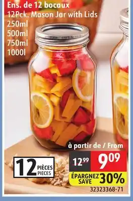 Sushi Shop 12Pck. Mason Jar with Lids offer