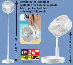 Sushi Shop Telescopic Fan Portable with Height Adjustable offer