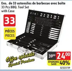Sushi Shop 33 Pcs BBQ. Tool Set with Case offer