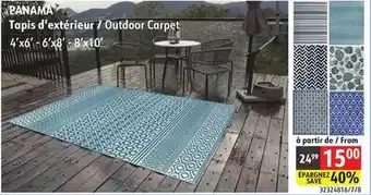 Sushi Shop PANAMA Outdoor Carpet offer
