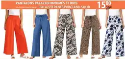 Sushi Shop PALAZZO PANTS PRINT AND SOLID offer