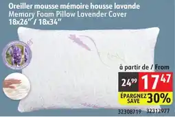 Sushi Shop Memory Foam Pillow Lavender Cover, 18x26 / 18x34 offer