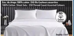 Sushi Shop 100% Cotton Sheet Sets - 350 Thread Count Assorted Colours offer