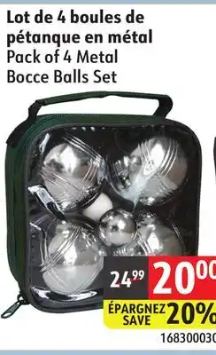 Sushi Shop Pack of 4 Metal Bocce Balls Set offer