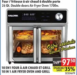 Sushi Shop 26 Qt. Double doors Air Fryer Oven 1700w offer