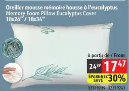 Sushi Shop Memory Foam Pillow Eucalyptus Cover, 18x26 / 18x34 offer
