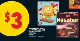 No Frills LECLERC GO PURE or NUGABAR BARS offer