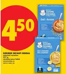 No Frills GERBER INFANT CEREAL offer