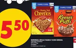 No Frills GENERAL MILLS FAMILY SIZE CEREAL offer