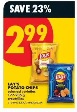 No Frills LAY'S POTATO CHIPS offer