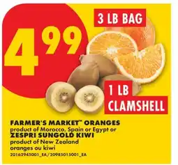 No Frills FARMER'S MARKET ORANGES OR ZESPRI SUNGOLD KIWI offer