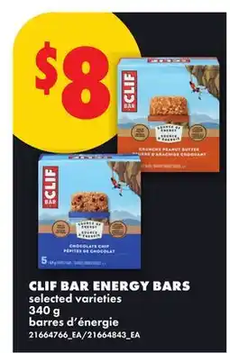 No Frills CLIF BAR ENERGY BARS offer