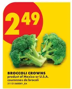 No Frills BROCCOLI CROWNS offer