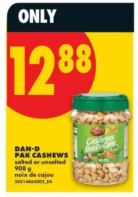 No Frills DAN-D PAK CASHEWS offer