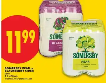 No Frills SOMERSBY PEAR or BLACKBERRY CIDER offer