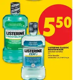 No Frills LISTERINE CLASSIC MOUTHWASH offer
