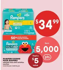 No Frills PAMPERS ECONO PACK DIAPERS offer