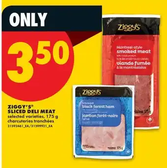 No Frills ZIGGY'S SLICED DELI MEAT offer