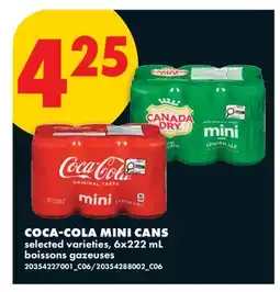 No Frills COCA-COLA MINI CANS offer