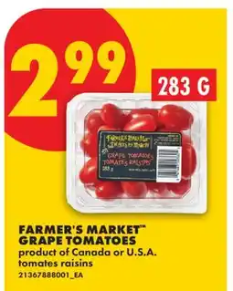 No Frills FARMER'S MARKET GRAPE TOMATOES offer