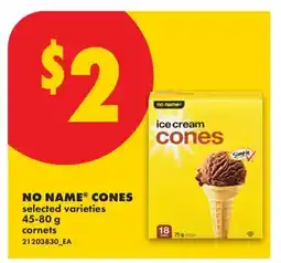 No Frills NO NAME CONES offer