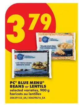 No Frills PC BLUE MENU BEANS OR LENTILS offer