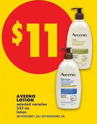 No Frills AVEENO LOTION offer