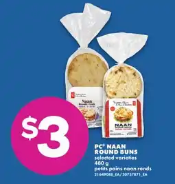 No Frills PC NAAN ROUND BUNS offer