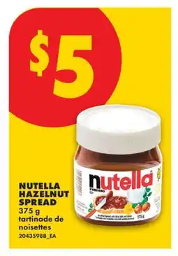 No Frills NUTELLA HAZELNUT SPREAD offer
