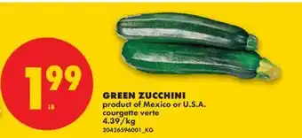 No Frills GREEN ZUCCHINI offer