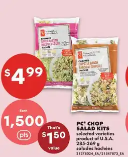 No Frills PC CHOP SALAD KITS offer