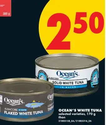 No Frills OCEAN'S WHITE TUNA offer