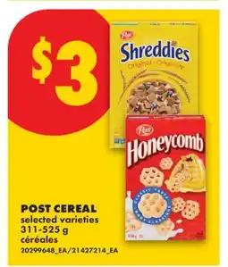No Frills POST CEREAL offer