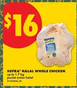 No Frills SUFRA HALAL WHOLE CHICKEN offer