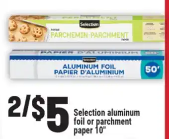 Marché Adonis Selection aluminum foil or parchment paper offer