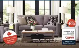 La Z Boy Kennedy Fabric Stationary Sofa offer