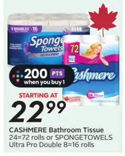 Sobeys CASHMERE Bathroom Tissue offer