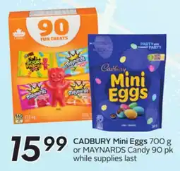 Sobeys CADBURY Mini Eggs or MAYNARDS Candy offer