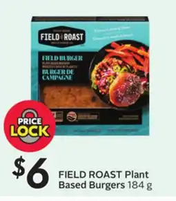 Sobeys FIELD ROAST Plant Based Burgers offer