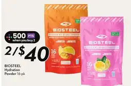 Sobeys BIOSTEEL Hydration Powder offer