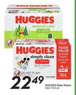 Sobeys HUGGIES Baby Wipes offer