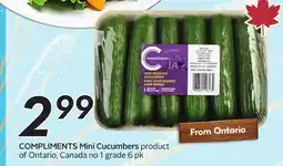 Sobeys COMPLIMENTS Mini Cucumbers offer