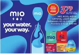 Sobeys MIO, KOOL-AID or CRYSTAL LIGHT Water Enhancers offer