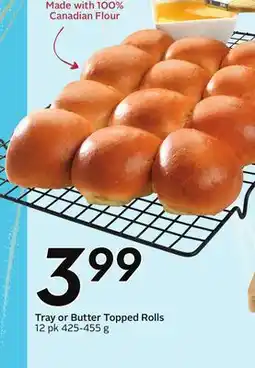 Sobeys Tray or Butter Topped Rolls offer