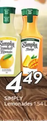 Sobeys SIMPLY Lemonades offer
