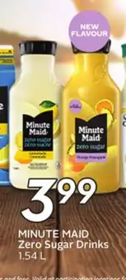 Sobeys MINUTE MAID Zero Sugar Drinks offer